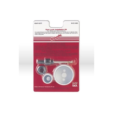 Milwaukee Tool Hole Saw Kit, Hole Saw Lock Set Kit 49-22-4005